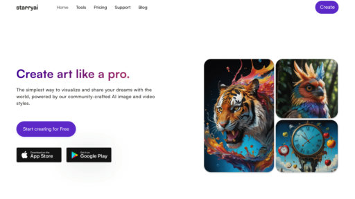 starryai - Generador de arte IA de texto a imagen, miles de estilos y derechos comerciales completos - Logo