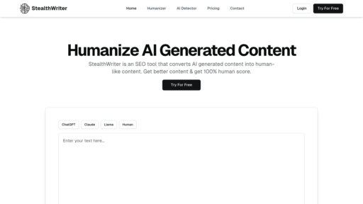 StealthWriter AI - Convertir texto IA en contenido humano, evitar detección automática - Logo