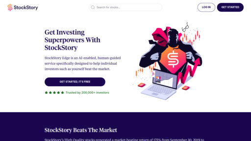 StockStory - Plataforma de análisis de acciones inteligente con selección y evaluación fundamental - Logo