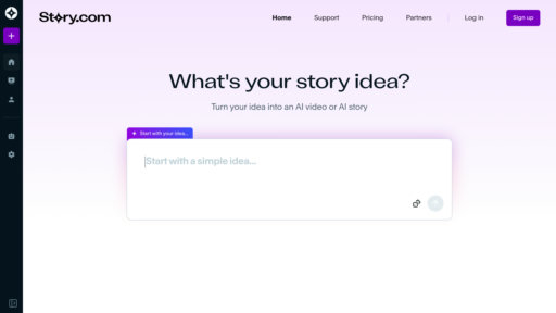 Story.com - Crear y editar microhistorias y videos de 60 segundos con herramientas inteligentes - Logo