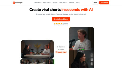 Submagic - Subtítulos automáticos para videos con efectos dinámicos y multilingüe - Logo