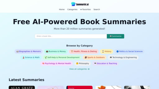 Summarist.ai - Resúmenes de libros inteligentes - ideas clave en 30 segundos - Logo