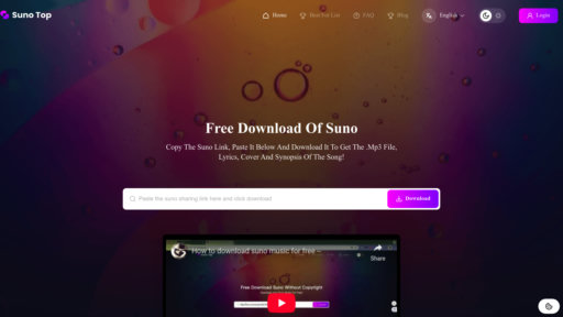 Suno-Top - Descarga gratis música Suno AI - archivos MP3 y letras incluidos - Logo