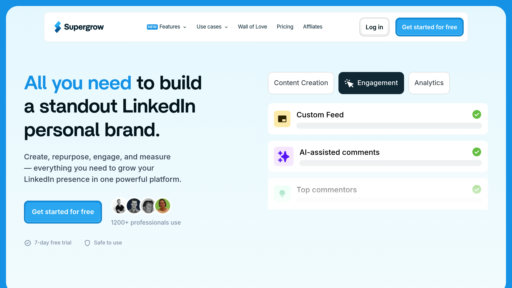 Supergrow - Plataforma LinkedIn inteligente para crear y programar contenido - Logo