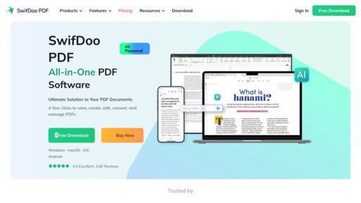 SwifDoo PDF - Smart PDF editor with format conversion and batch processing tools - Logo