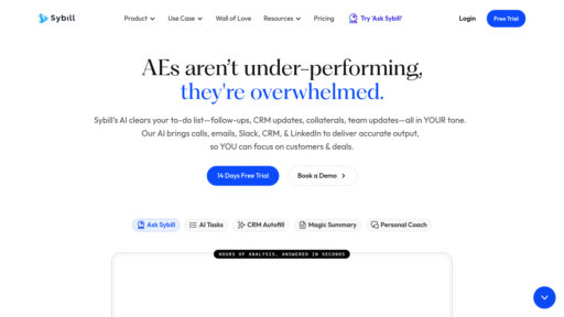 Sybill AI - Assistant commercial intelligent, analyse les conversations et synchronise le CRM - Logo