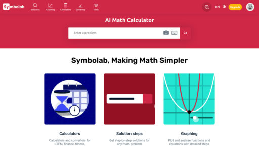 Symbolab - Step-by-step math solver with intelligent explanations and graphing tools - Logo