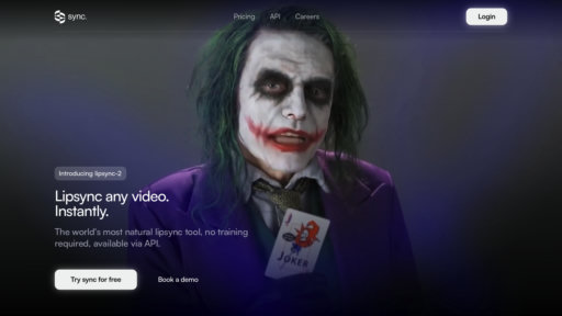 Sync Labs - Herramienta de sincronización labial automática para videos multilingües - Logo