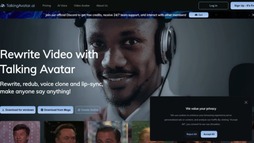 TalkingAvatar AI - Crea avatares digitales con clonación de voz y sincronización labial - Logo