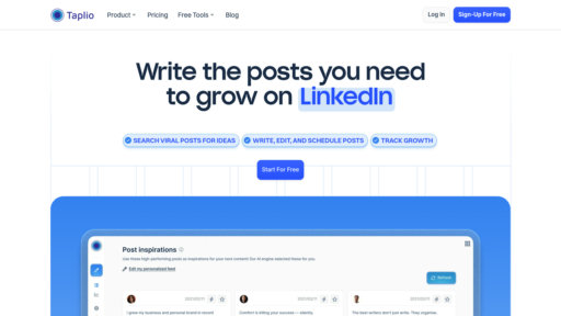 Taplio - Plataforma LinkedIn con publicación automática y análisis de rendimiento - Logo