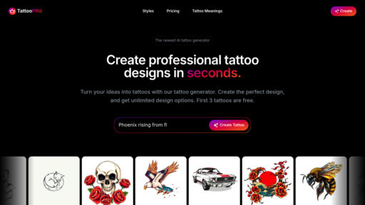 TattooPRO - Estudio de tatuajes inteligente con herramientas de gestión automatizada - Logo