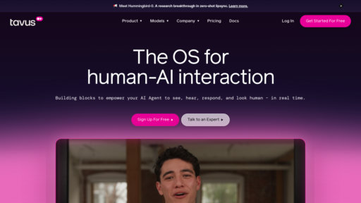 Tavus - Avatares digitales realistas para conversaciones de video interactivas - Logo