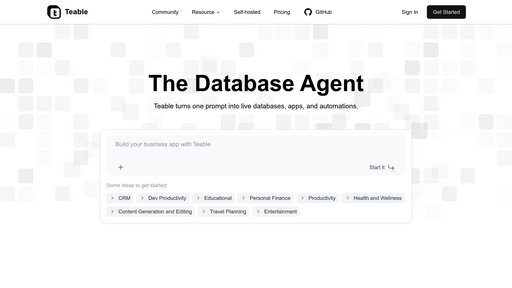 Teable - Build apps without code using spreadsheet simplicity and database power - Logo