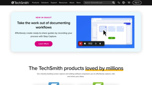 TechSmith - Grabación de pantalla y edición de video inteligente con herramientas colaborativas - Logo