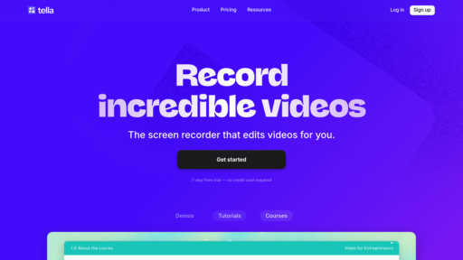 Tella - Enregistrement d'écran et montage vidéo avec collaboration cloud - Logo