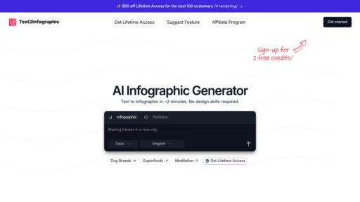 Text2Infographic - Generador de infografías inteligente - Crea visuales profesionales automáticamente - Logo