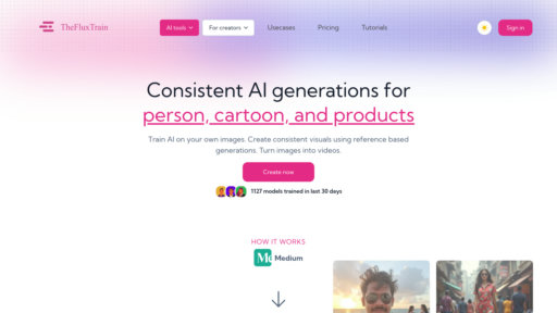 TheFluxTrain - Entrenamiento de modelos Flux personalizados para creación visual coherente - Logo