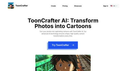 ToonCrafter AI - 智能动画生成器，静态图转专业卡通视频 - Logo
