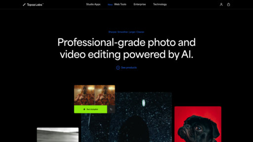 Topaz Labs - Professional photo and video enhancement with intelligent upscaling and noise reduction - Logo