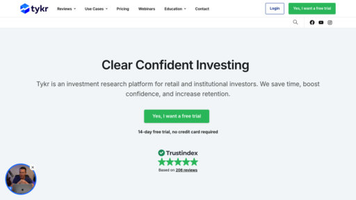 Tykr - Selección inteligente de acciones y gestión de cartera para inversores - Logo
