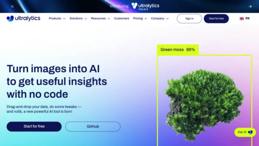 Ultralytics - Plateforme vision YOLO pour détection et déploiement d'objets en temps réel - Logo