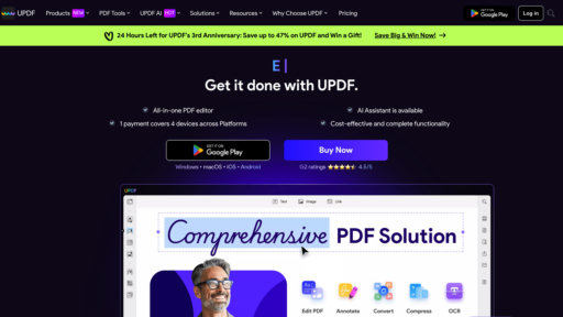 UPDF - Éditeur PDF intelligent avec conversion multi-format et traitement automatique - Logo