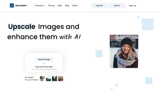 UpscalePics - Herramienta inteligente para ampliar imágenes hasta 256 megapíxeles