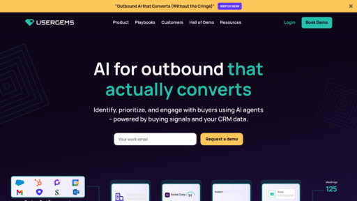UserGems - Surveille automatiquement les changements clients, identifie les signaux d'achat - Logo