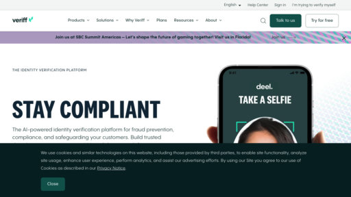 Veriff - Plateforme intelligente de vérification d'identité avec reconnaissance mondiale des documents - Logo