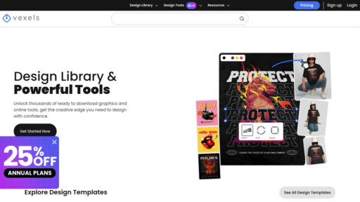 Vexels - Plataforma de diseño inteligente para crear patrones de productos profesionales rápidamente - Logo