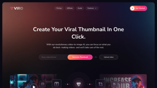 Viro - Générateur de miniatures intelligent pour vignettes vidéo percutantes - Logo