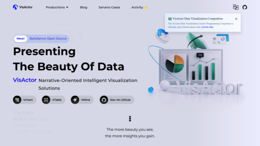 VisActor - Intelligent visualization platform with natural language data chart creation - Logo