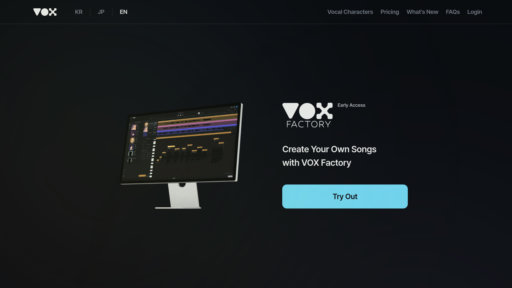 VOX Factory - Herramienta vocal coreana gratuita con canto multilingüe y conversión de audio - Logo