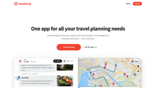 Wanderlog - Planificateur de voyage intelligent: optimisation d'itinéraire et collaboration de groupe - Logo
