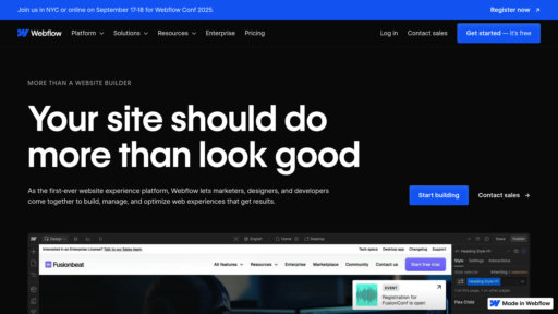 Webflow - Constructeur de sites web visuel intelligent - Logo