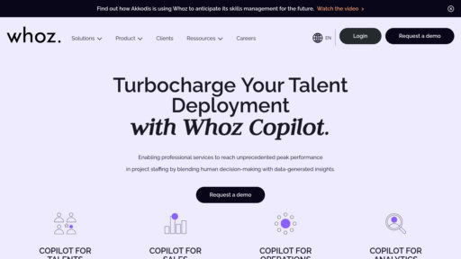 Whoz - Plataforma inteligente de matching de talento para servicios profesionales, optimizando asignación de recursos - Logo