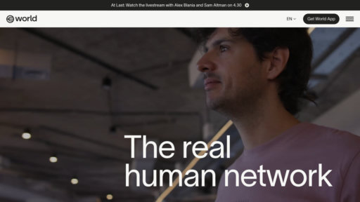 world.org - Plataforma de identidad digital segura para economía global - Logo