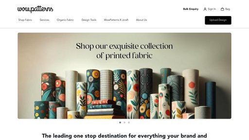 WowPatterns - Plataforma inteligente de diseño de patrones con producción sostenible - Logo