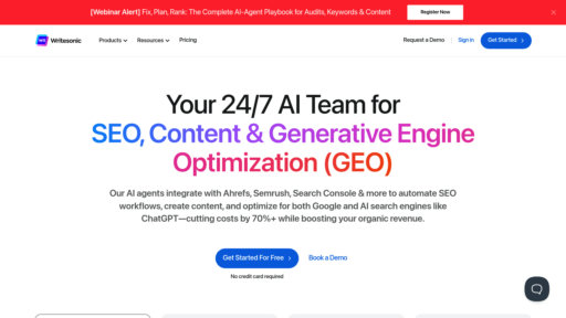 Writesonic - Writesonic: Crea contenido optimizado SEO y textos de marketing automáticamente - Logo