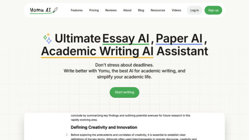 Yomu AI - Plateforme de rédaction universitaire intelligente avec optimisation structurelle et gestion automatique des références - Logo