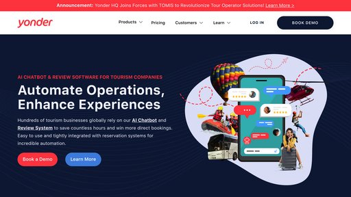 Yonder HQ - Plateforme touristique intelligente: réservations automatiques et gestion des avis - Logo