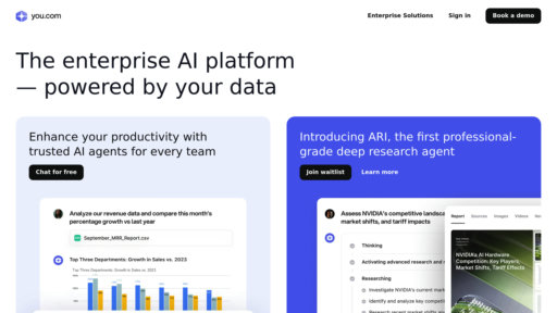 You.com - Plataforma de búsqueda inteligente y productividad con web en vivo y privacidad - Logo