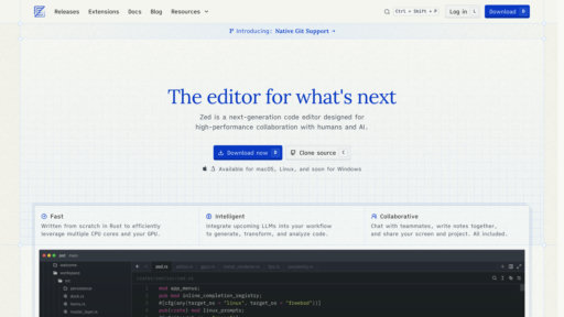 Zed - Editor de código rápido con programación inteligente y colaboración - Logo