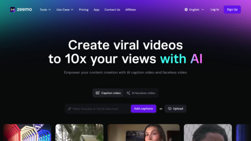 Zeemo AI - Plateforme de sous-titrage vidéo automatique multilingue avec outils d'édition - Logo