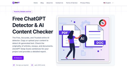 ZeroGPT - Outil de détection de texte IA - identification précise et rapide - Logo