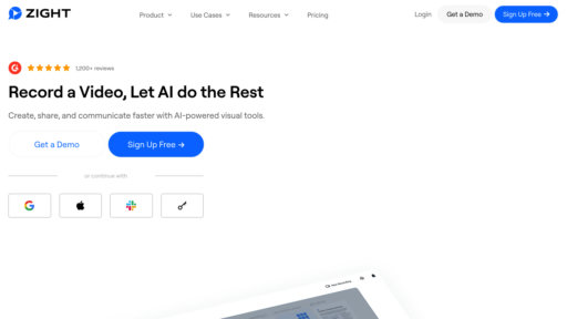 Zight - Enregistrement d'écran et montage vidéo avec sous-titres et résumés automatiques - Logo