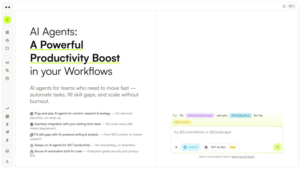AI Agents Screenshot