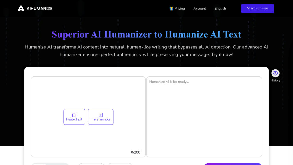 AI Humanize Capture d'écran