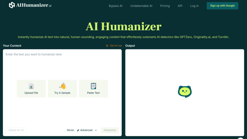 AI Humanizer Screenshot