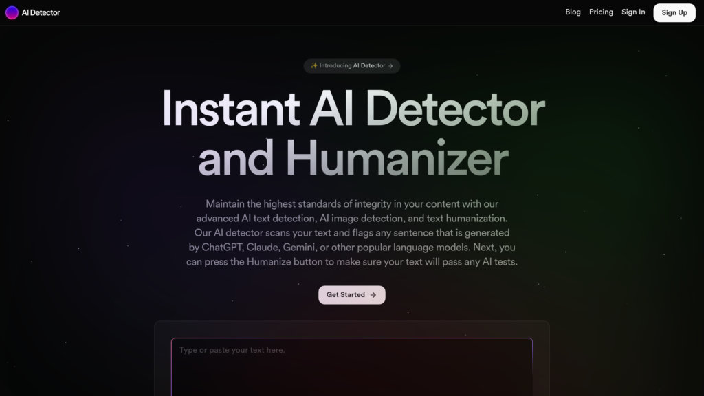 AIDetector Screenshot